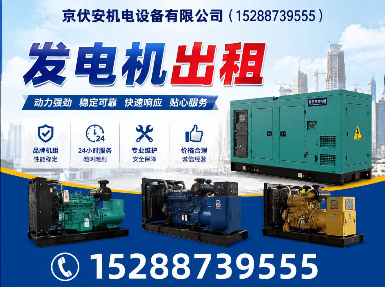 防城港发电机租赁展示图